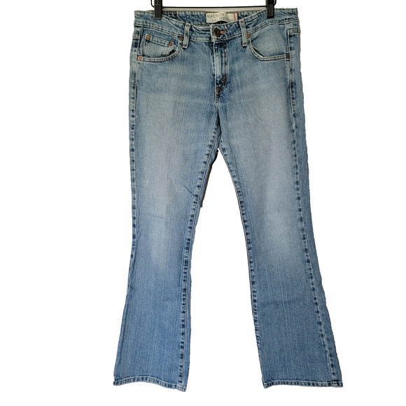 Levis 518 Boot Cut Superlow Jeans Womens 9 Western Cowgirl Casual Ranch 32x30 - Picture 3 of 14